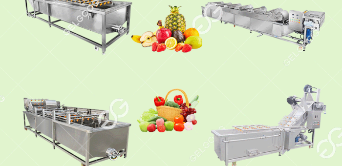 What Types Of Ozone Fruit And Vegetable Washing Machines Are There?
