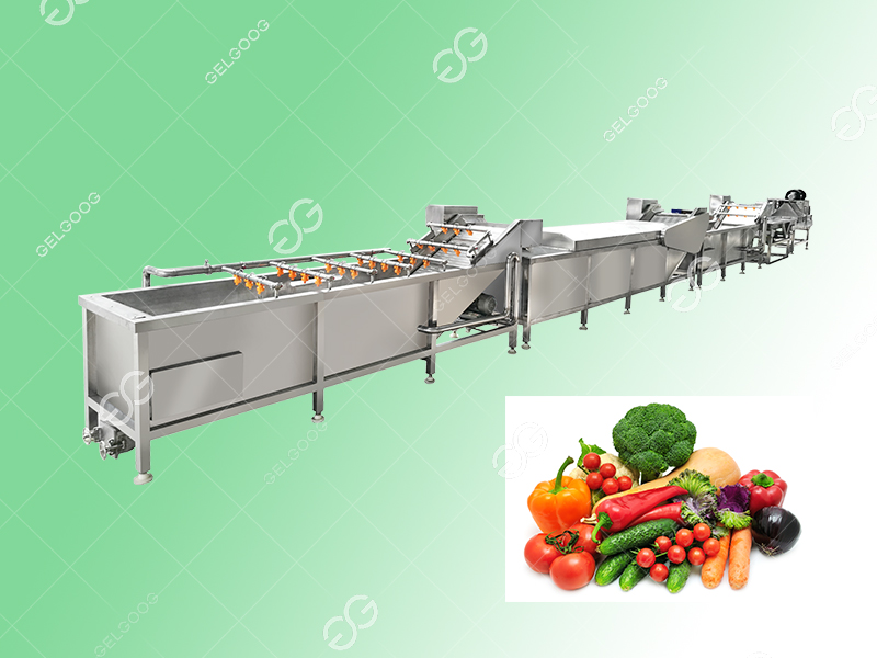 fruit vegetable washing line