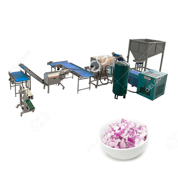 Onion Peeling Cutting Packing Processing Line Solution Manufacturer